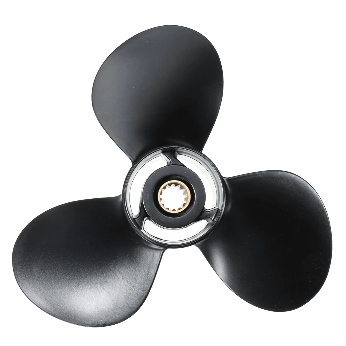 48-19640A40 9.9 x 13 Mariner Boat Outboard Propeller For Mercury Engine 25-30HP Aluminium Alloy Black 3 Blades 13 Spline Tooth
48-19640A40 9.9 x 13 Mariner Boat Outboard Propeller For Mercury Engine 25-30HP Aluminium Alloy Black 3 Blades 13 Spline Tooth