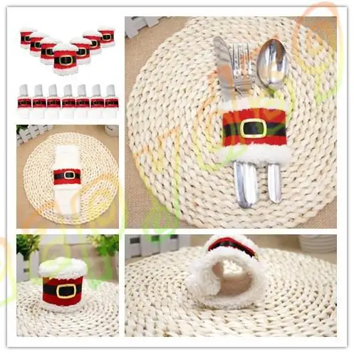 100pcs Christmas Santa Claus Napkin Ring Table Decor Napkin Holder Hotel Napkin holder Napkin Cover Christmas table decoration
100pcs Christmas Santa Claus Napkin Ring Table Decor Napkin Holder Hotel Napkin holder Napkin Cover Christmas table decoration