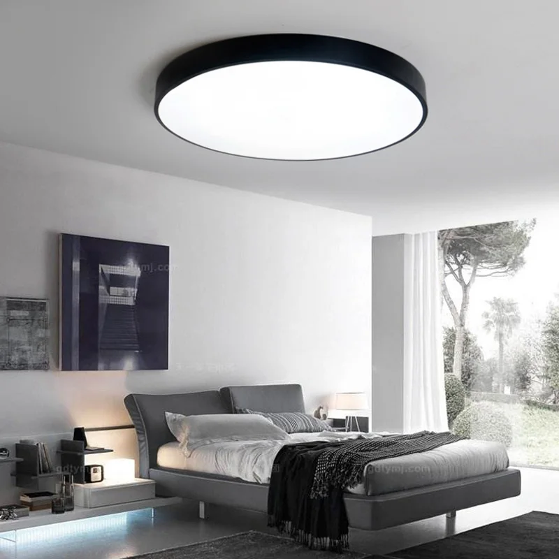 

Светодиодная круглая потолочная лампа для спальни, суперъяркий светильник для дома, балкона, кабинета, коридора, простой и современный тонк...