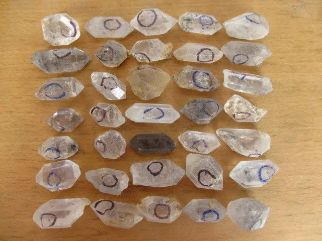 18-25 шт Редкие тибетские скелетные капли воды кварцевые кристаллы конечный