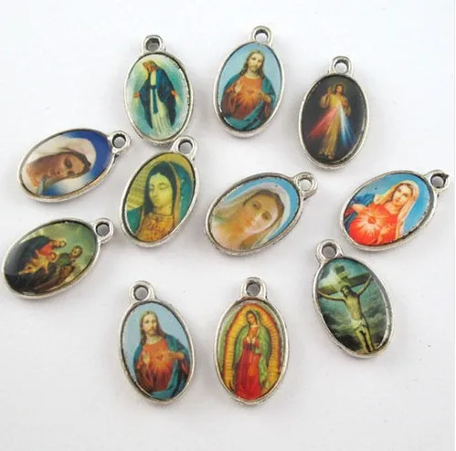 Catholic Religious Sided Oval Mixed Photo Virgin Mary Charms Pendants Vintage Silver For Bracelet Jewelry Making Accessories
Catholic Religious Sided Oval Mixed Photo Virgin Mary Charms Pendants Vintage Silver For Bracelet Jewelry Making Accessories