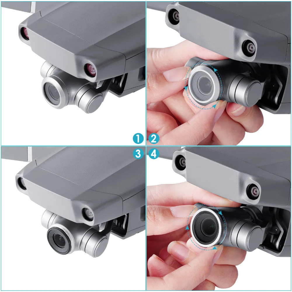 Набор фильтров затвора Neewer для DJI Mavic 2 Zoom включает фильтры ND4 ND8 ND16 с многослойным