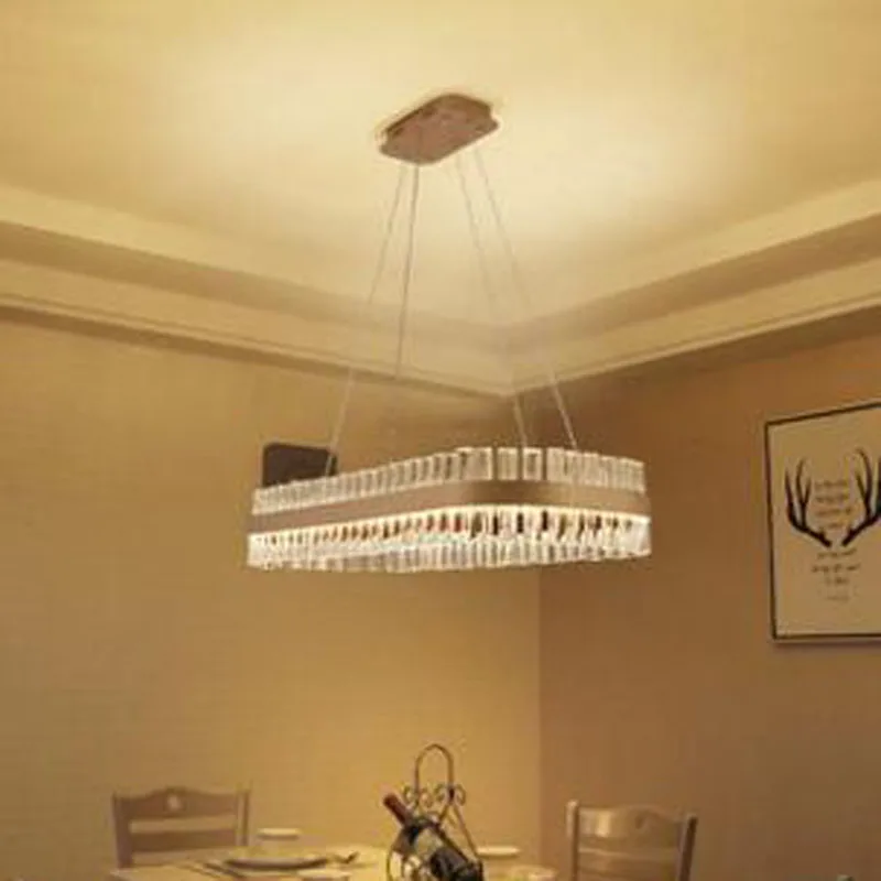 Restaurant chandelier light luxury postmodern minimalist rectangular dining room lamps Nordic creative oval bar crystal lamp LED
Restaurant chandelier light luxury postmodern minimalist rectangular dining room lamps Nordic creative oval bar crystal lamp LED