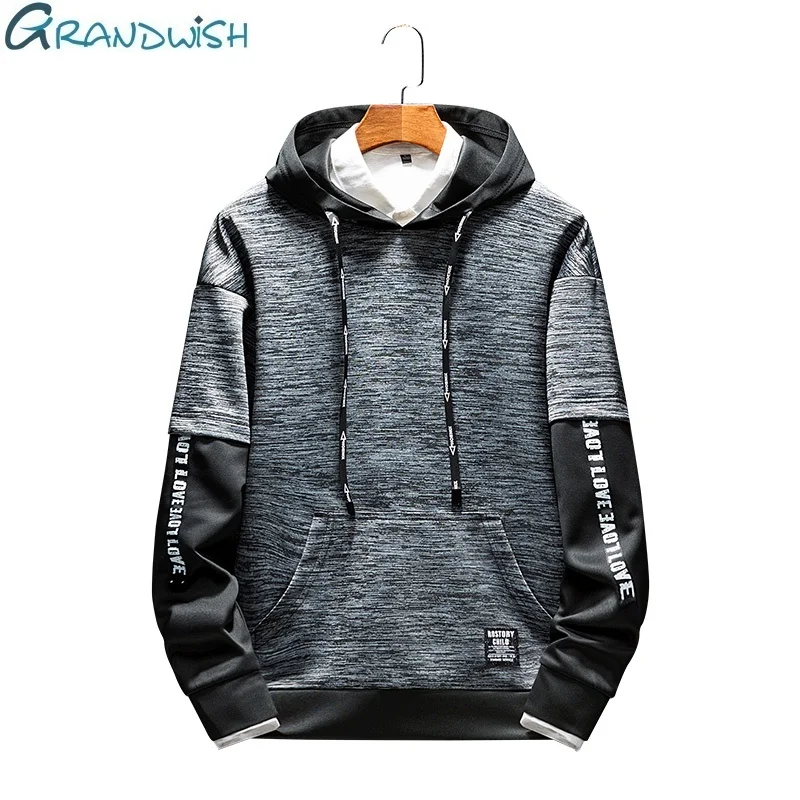 Grandwish Men's Hoodie Pullovers Breathable Hooded Mens Autumn Sweatshirts Men Fashion Men's Long Sleeve Hoody Soptwear ,ZA182
Grandwish Men's Hoodie Pullovers Breathable Hooded Mens Autumn Sweatshirts Men Fashion Men's Long Sleeve Hoody Soptwear ,ZA182