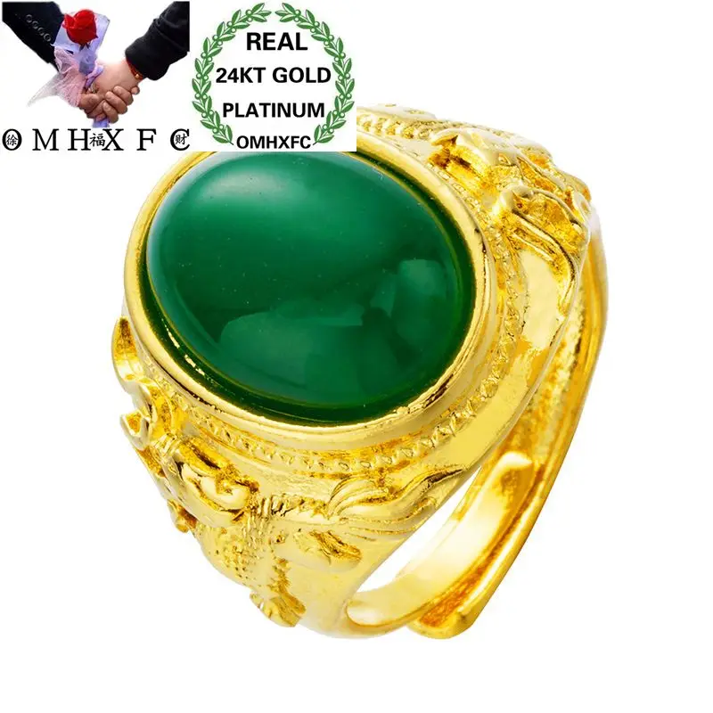 OMHXFC Wholesale European Fashion Man Party Birthday Wedding Gift Black Red Green Oval Agate Resizable 24KT Real Gold Ring RI119
OMHXFC Wholesale European Fashion Man Party Birthday Wedding Gift Black Red Green Oval Agate Resizable 24KT Real Gold Ring RI119