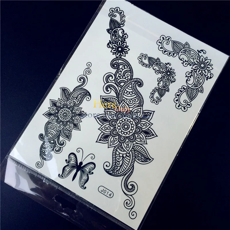 25 Style Black Ink Women Henna Mehndi Tattoo Body Art Fake Paisley Flower Arm Tatoos Waterproof Temporary Tattoo Stickers HBJ014
25 Style Black Ink Women Henna Mehndi Tattoo Body Art Fake Paisley Flower Arm Tatoos Waterproof Temporary Tattoo Stickers HBJ014