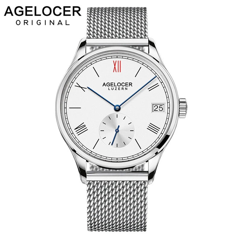 Agelcoer Luxury Top Brand Mens Watches Dress Watch Waterproof Stainless Steel Watch Mechanical Wristwatches 1101A9
Agelcoer Luxury Top Brand Mens Watches Dress Watch Waterproof Stainless Steel Watch Mechanical Wristwatches 1101A9