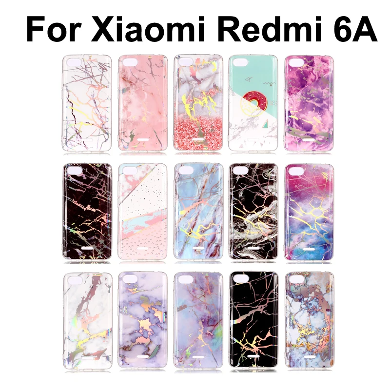 Чехол из ТПУ с лазерным принтом для Xiaomi Redmi 6A противоударный мягкий чехол