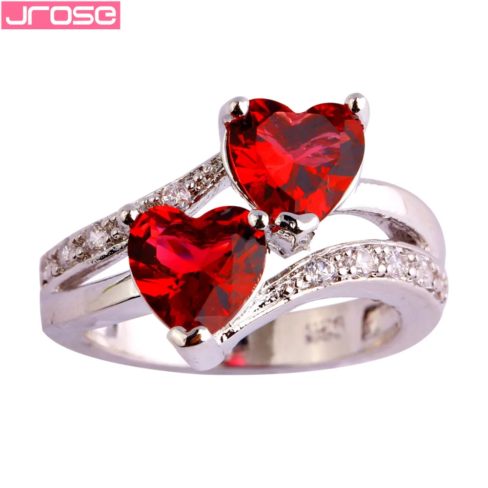 JROSE Wedding Heart Cut Red & White Cubic Zirconia Silver Ring Size 5 6 7 8 9 10 11 12 13 Romantic Beautiful Women Gifts
JROSE Wedding Heart Cut Red & White Cubic Zirconia Silver Ring Size 5 6 7 8 9 10 11 12 13 Romantic Beautiful Women Gifts
