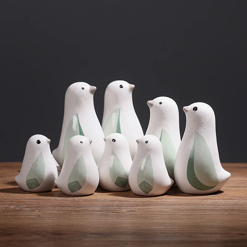 Modern home decora ceramic figurines Ceramic bird figure statues creative ornaments Miniatures crafts wedding home decoration
Modern home decora ceramic figurines Ceramic bird figure statues creative ornaments Miniatures crafts wedding home decoration