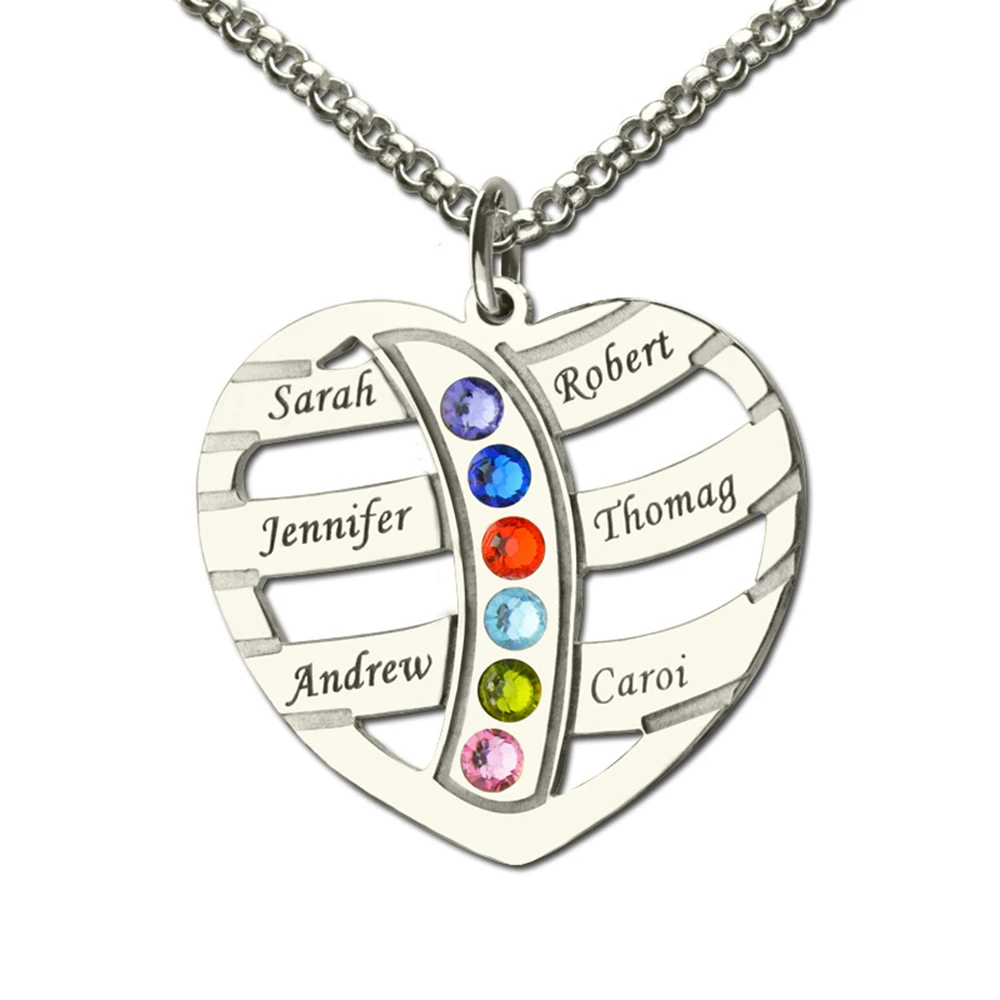 Sweey Wholesale Mom Jewelry Mothers Necklace With Children Names & Birthstones Name Necklace Personalized for Mother's Day Gift
Sweey Wholesale Mom Jewelry Mothers Necklace With Children Names & Birthstones Name Necklace Personalized for Mother's Day Gift