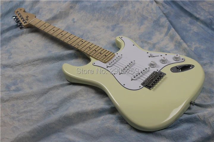 Горячая Распродажа cream электрогитара strat chrome hardware 22 лада кленовый фингерборд