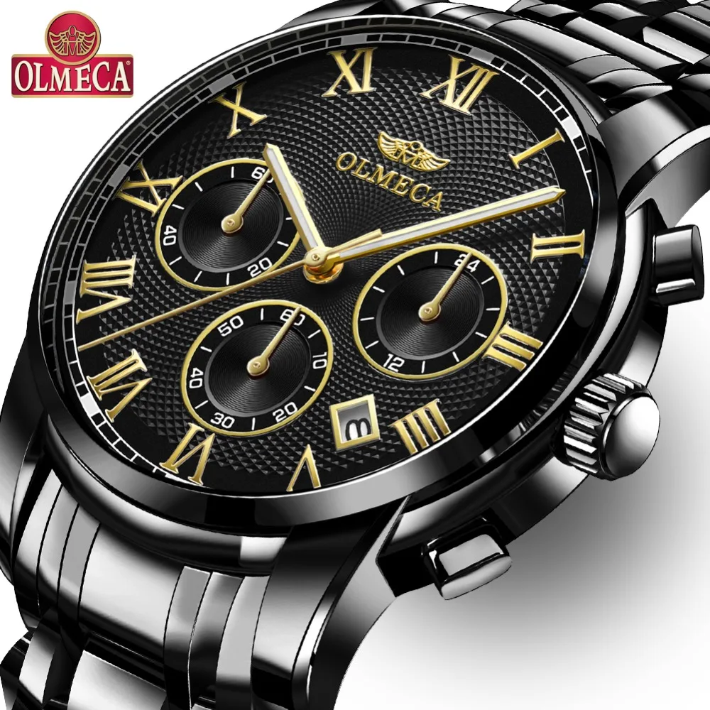 OLMECA Mens Watches Top Brand Luxury Clock Relogio Masculino 3ATM Waterproof Watches Chronograph Wristwatch Reloj Hombre for Men
OLMECA Mens Watches Top Brand Luxury Clock Relogio Masculino 3ATM Waterproof Watches Chronograph Wristwatch Reloj Hombre for Men