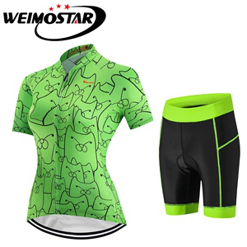 Weimostar Women Cycling Clothing Pro Cycling Jersey set Green Sport Bicycle Ciclismo Summer Short Sleeve MTB Bike Jersey set
Weimostar Women Cycling Clothing Pro Cycling Jersey set Green Sport Bicycle Ciclismo Summer Short Sleeve MTB Bike Jersey set