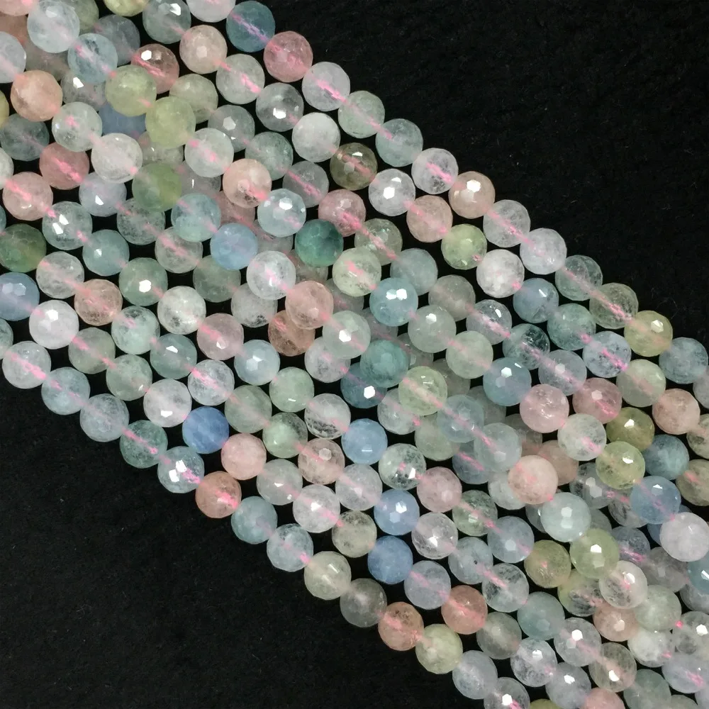 High Quality Genuine Natural Clear Multicolour Green Pink Blue Aquamarine Beryl Morganite Faceted Round Small Beads 15" 05899
High Quality Genuine Natural Clear Multicolour Green Pink Blue Aquamarine Beryl Morganite Faceted Round Small Beads 15" 05899