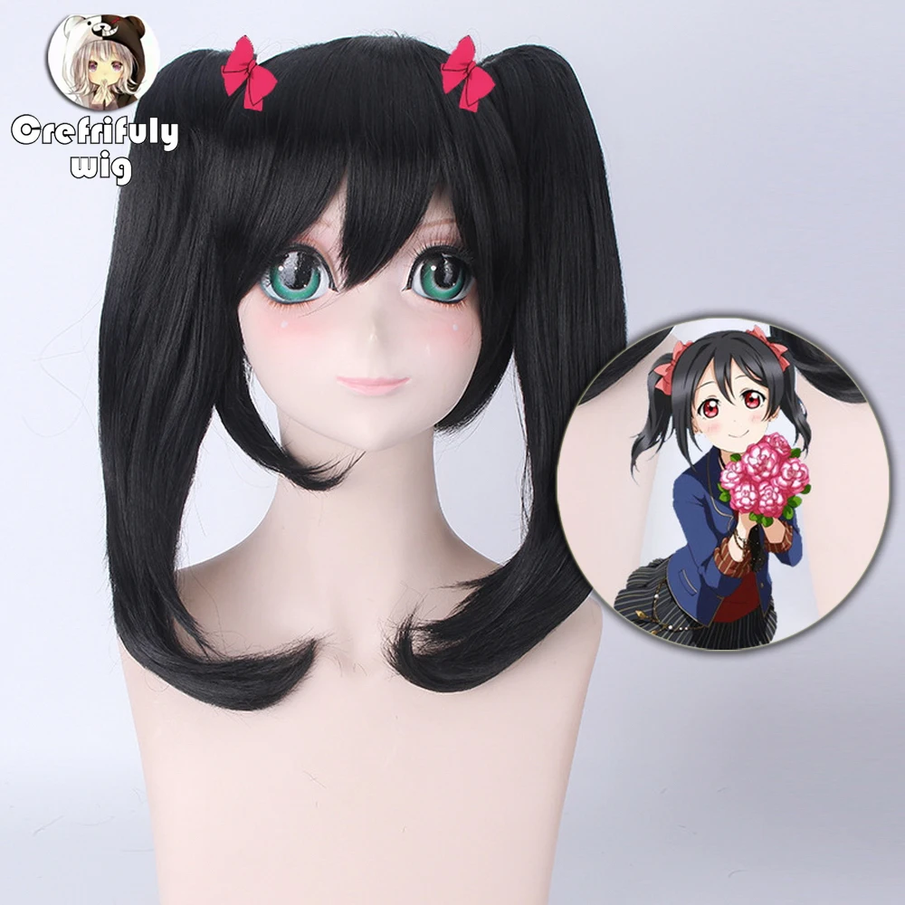 Anime LoveLive Love Live Nico Yazawa Black Cosplay Wig With Double Ponytails Synthetic Hair Costume Party Wigs For Women 55cm
Anime LoveLive Love Live Nico Yazawa Black Cosplay Wig With Double Ponytails Synthetic Hair Costume Party Wigs For Women 55cm