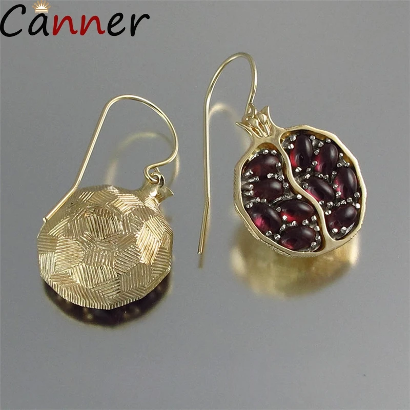 CANNER Gold Drop Earrings Jewelry Earrings Red Stone Drop Earrings For Women Garnet Pomegranate Earrings 2019 Dangle Brincos F40
CANNER Gold Drop Earrings Jewelry Earrings Red Stone Drop Earrings For Women Garnet Pomegranate Earrings 2019 Dangle Brincos F40