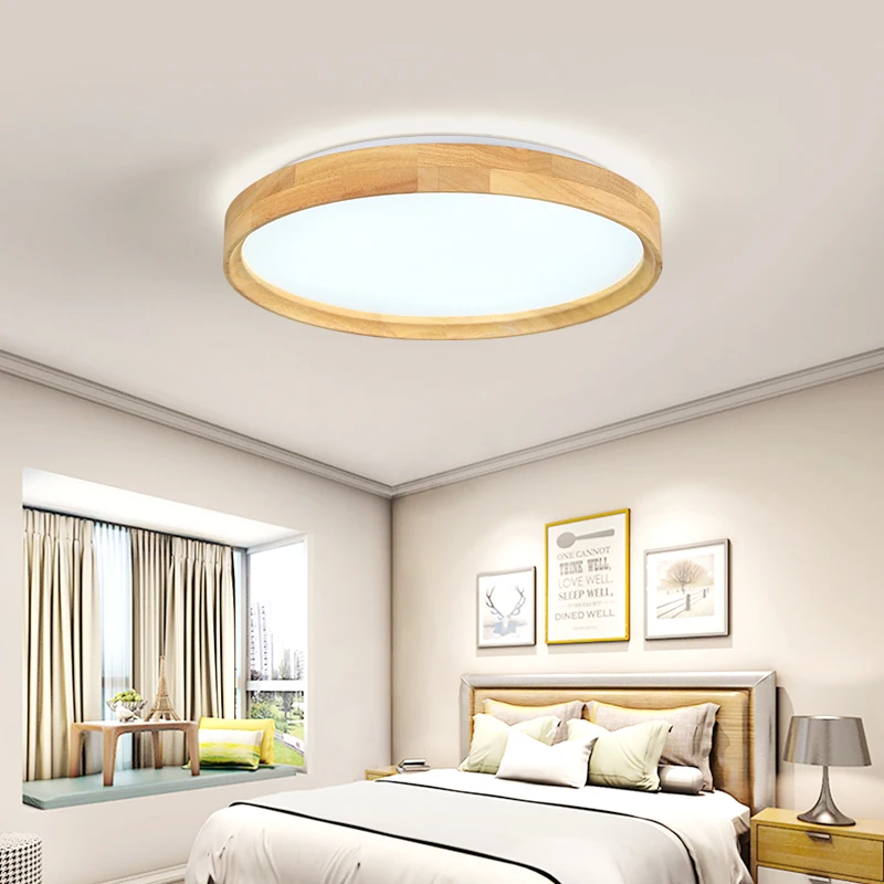 Фото 18 Вт светодиодные потолочные светильники для спальни лампа с дистанционным