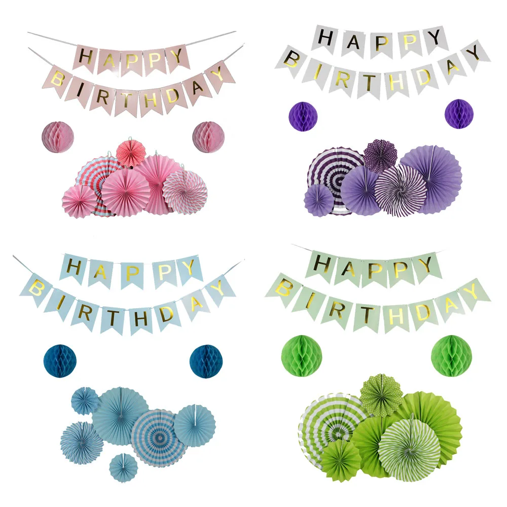 9pcs/Set Green/Pink/Blue/Purple Set Hanging Paper Fan For Party Decoration, Happy Birthday Banner For Boy Girl Baby Shower Decor
9pcs/Set Green/Pink/Blue/Purple Set Hanging Paper Fan For Party Decoration, Happy Birthday Banner For Boy Girl Baby Shower Decor