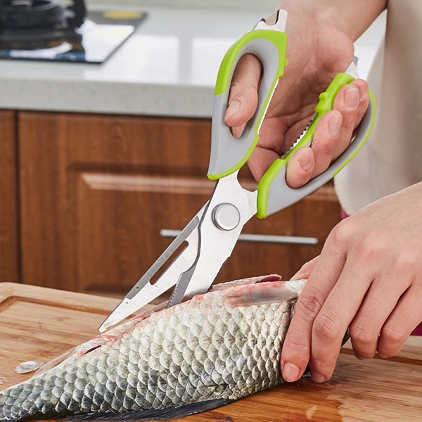 Multi-function Food Scissor Cutting Chicken Fish Food Knife Kitchen Barbecue Refrigerator Scissor
Multi-function Food Scissor Cutting Chicken Fish Food Knife Kitchen Barbecue Refrigerator Scissor