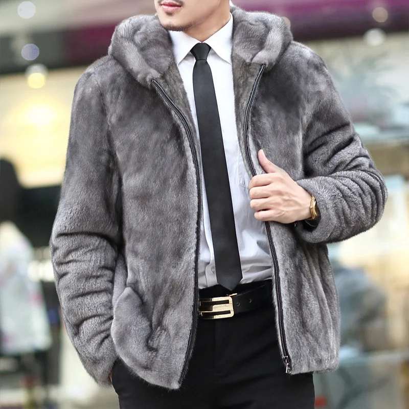 S-6XL New Fashion Men's Faux Fur Coat High Imitation Mink Fur Overcoat Zipper Hooded Coat Men Winter Clothing
S-6XL New Fashion Men's Faux Fur Coat High Imitation Mink Fur Overcoat Zipper Hooded Coat Men Winter Clothing