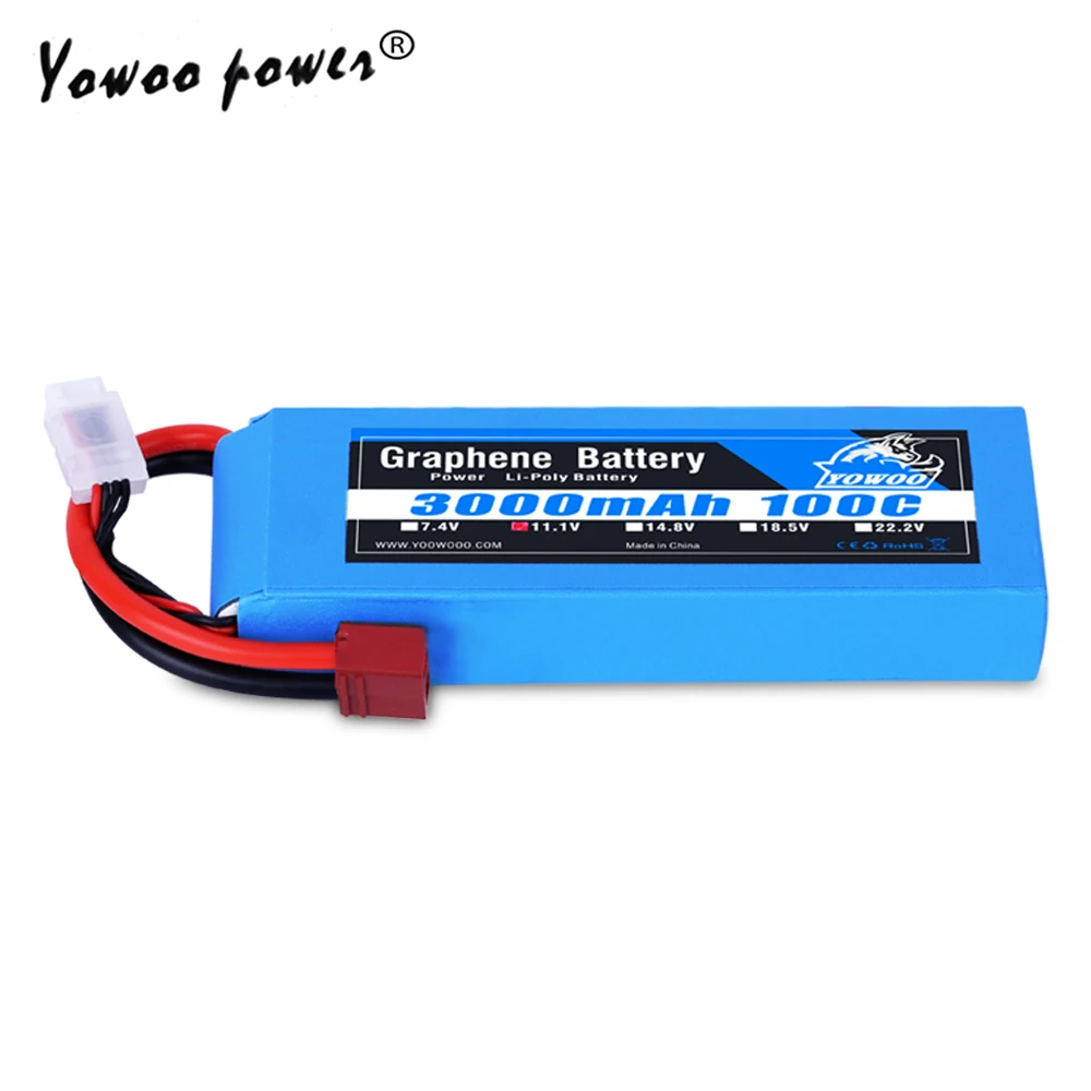 Батарея Lipo 3S 11 1 В 3000 мА/ч 100C Графен батарея Burst 200C вертолет Квадрокоптер грузовик