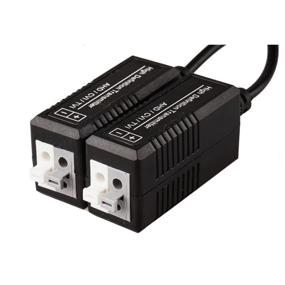 4PCS Passive Video Balun Transmitter & Transceiver with Cable for 1080P TVI/CVI/TVI/AHD/960H DVR Camera CCTV System
4PCS Passive Video Balun Transmitter & Transceiver with Cable for 1080P TVI/CVI/TVI/AHD/960H DVR Camera CCTV System