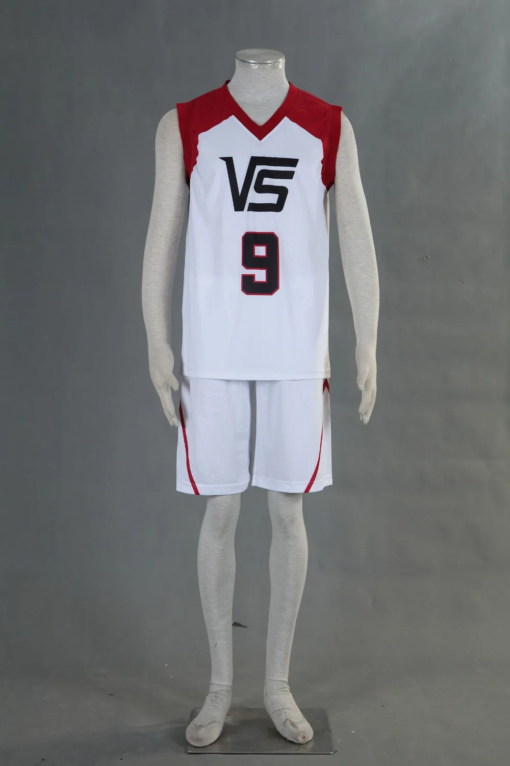 

Kuroko no Basket LAST GAME Street Ball Team Vorpal Swords Team Sportswear Jersey No.#9 10 11 White Set CosplaY Costume