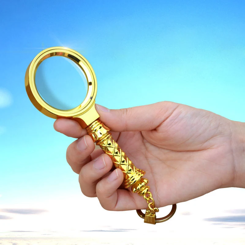 12X 42mm Hand-held Magnifiers Golden Metal Handle Jewelry Loupe Demountable Reading Magnifying Glass Lens Pocket Magnifier
12X 42mm Hand-held Magnifiers Golden Metal Handle Jewelry Loupe Demountable Reading Magnifying Glass Lens Pocket Magnifier