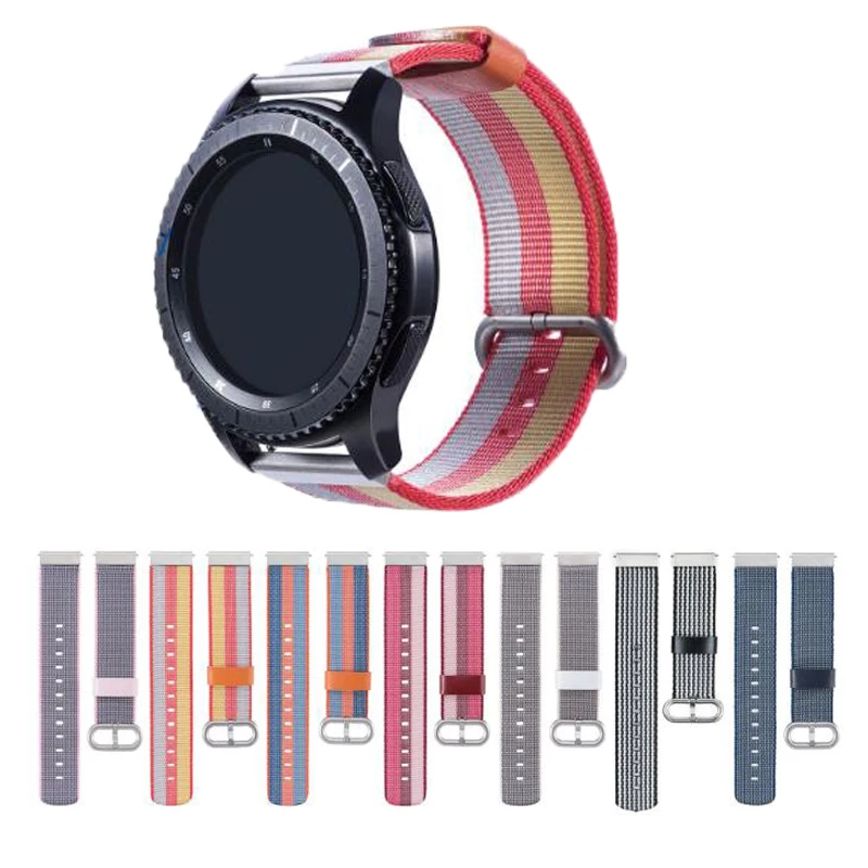 Ремешок брезентовый нейлоновый для Huawei Watch GT GT2 46 мм браслет смарт часов Honor Magic Huami