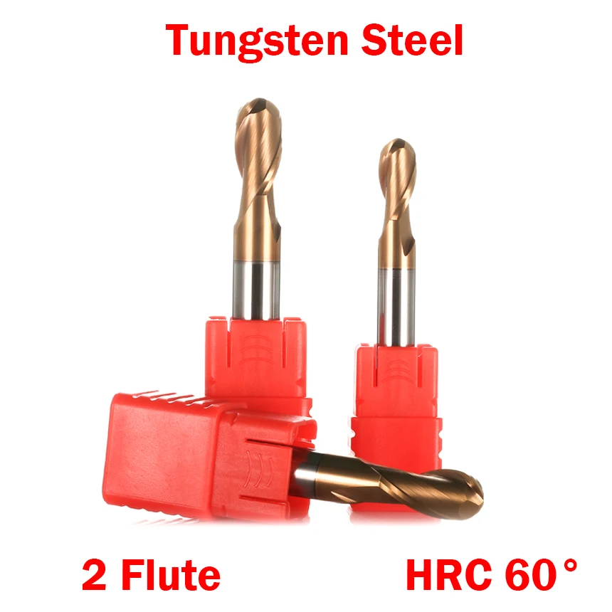 R1.5 R2 R2.5 R3 Cutting Edge Diameter Tungten Carbide 2 Flute HRC60 CNC Tool Router Bit Ball Nose End Mill Milling Cutter
R1.5 R2 R2.5 R3 Cutting Edge Diameter Tungten Carbide 2 Flute HRC60 CNC Tool Router Bit Ball Nose End Mill Milling Cutter