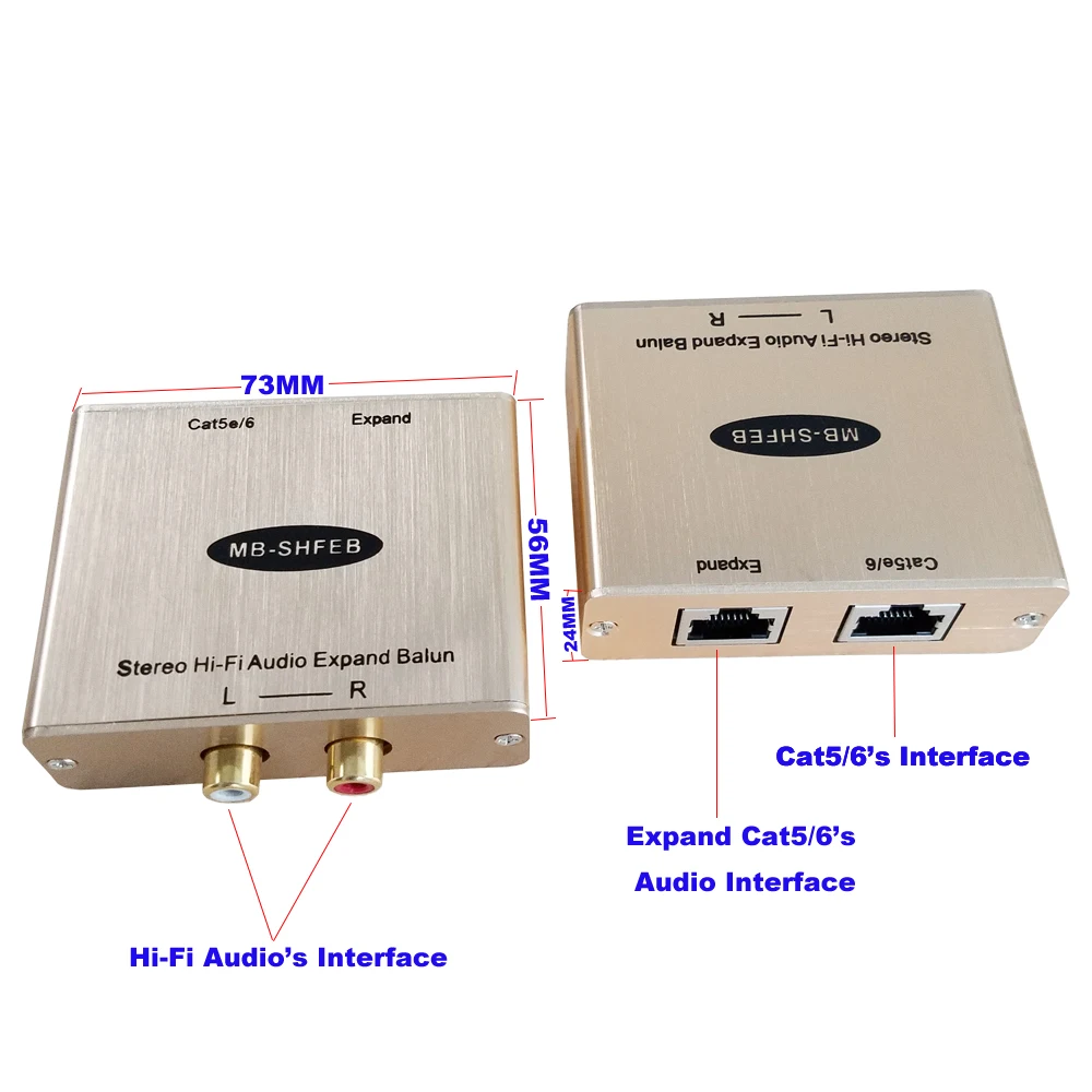 2 канальный стерео Hi Fi аудио к RJ45 преобразователь RCA Rj45 адаптер удлинитель с