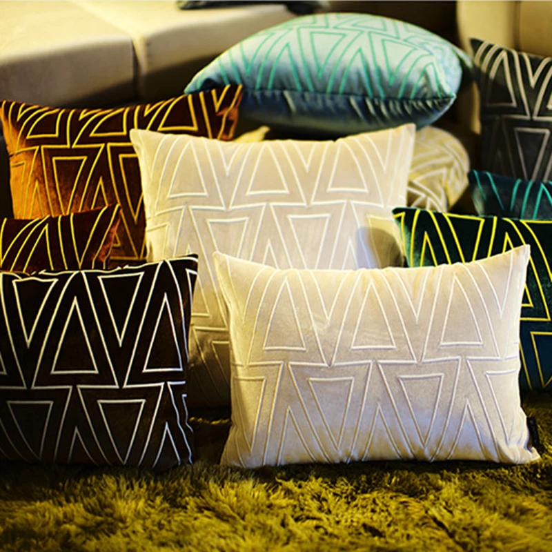 Luxury Cushion Cover Embroidered Pillows Cover 3D Geometric Multiple Designs Cushions Cojines Decor Para Sofa Housse De Coussin
Luxury Cushion Cover Embroidered Pillows Cover 3D Geometric Multiple Designs Cushions Cojines Decor Para Sofa Housse De Coussin