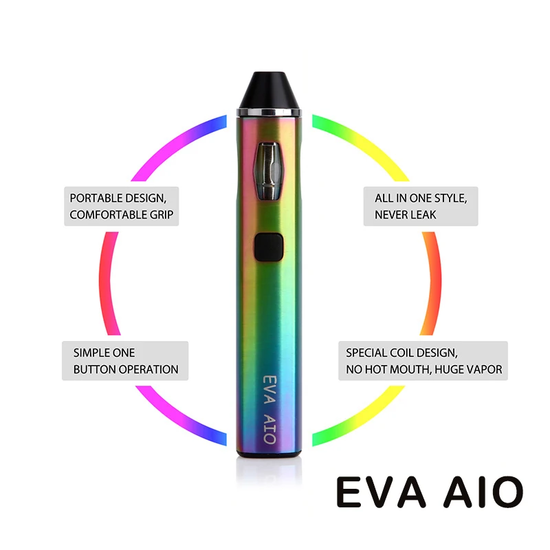 EvaFun Eva AIO All-in-One Starter Kit Electronic Cigarette Anti-Leaking 1500mAh Vape Pen Mod Coil Vaporizer E Cigarette Kits
EvaFun Eva AIO All-in-One Starter Kit Electronic Cigarette Anti-Leaking 1500mAh Vape Pen Mod Coil Vaporizer E Cigarette Kits