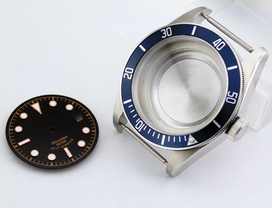 Corgeut 41mm Sapphire Glass watch case + dial Blue Bezel insert for ETA 2836, Mingzhu 2813; Miyota 8205/8215 movement ,P364
Corgeut 41mm Sapphire Glass watch case + dial Blue Bezel insert for ETA 2836, Mingzhu 2813; Miyota 8205/8215 movement ,P364