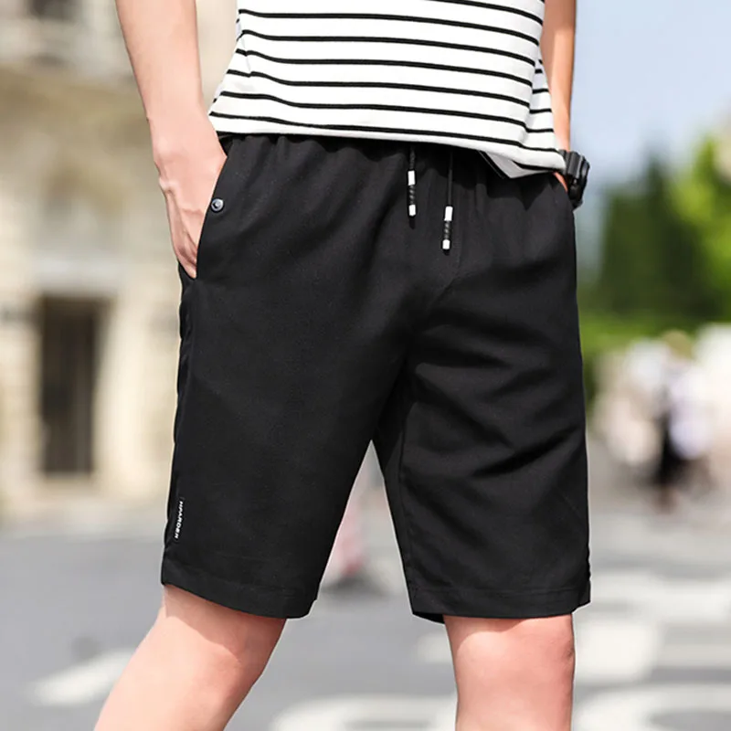 Men shorts thin 2021 new summer fashion male casual shorts drawstring knee-length gray black teenage boy quick drying S01
Men shorts thin 2021 new summer fashion male casual shorts drawstring knee-length gray black teenage boy quick drying S01