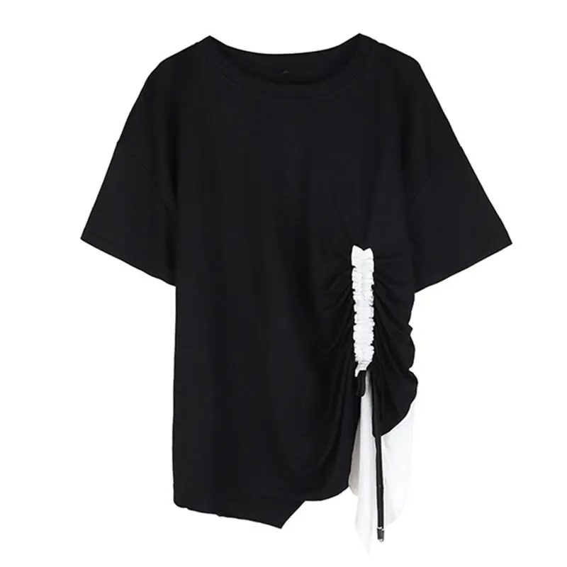 XITAO Drawstring Pleated T Shirt Women Korea Fashion O Neck Street 2019 Summer Pullover Batwing Sleeve Irregular New WLD1393
XITAO Drawstring Pleated T Shirt Women Korea Fashion O Neck Street 2019 Summer Pullover Batwing Sleeve Irregular New WLD1393