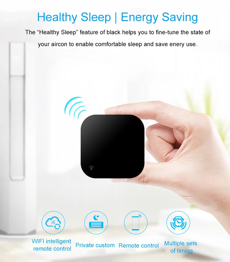 Mini Design Tuya Universal WiFi Infrared Remote Controller With Smart Life APP Control
Mini Design Tuya Universal WiFi Infrared Remote Controller With Smart Life APP Control