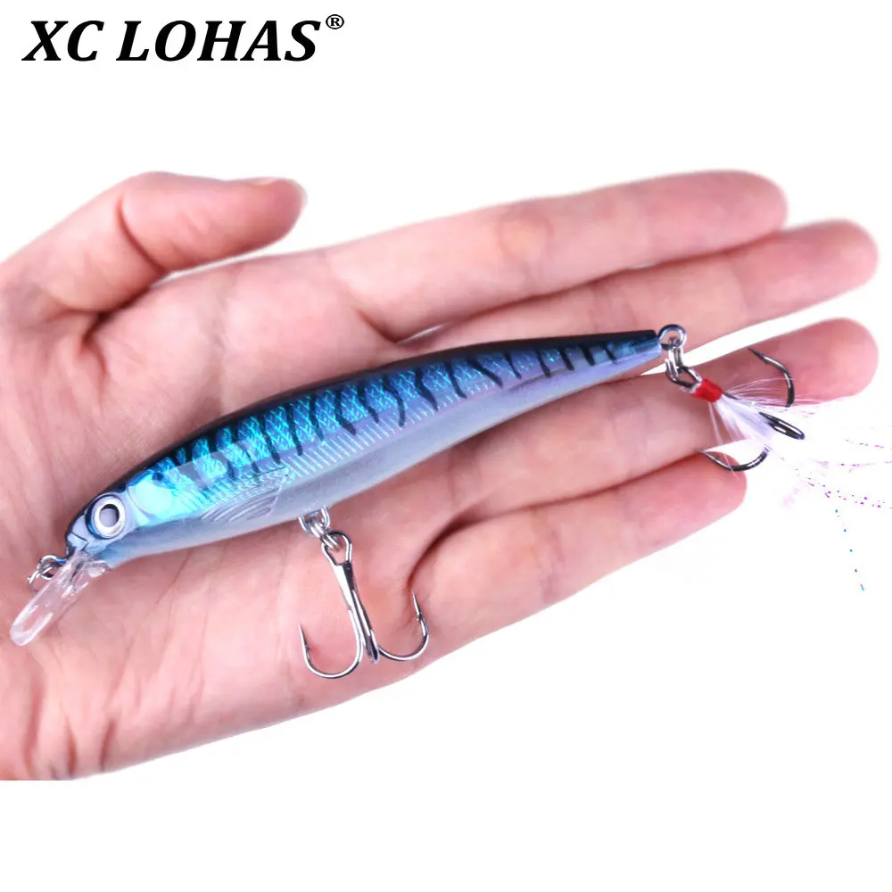 11cm 14g Hard Plastic Minnow Lure with Feather Artificial Fishing Lures 3D Fish Eye Fake Swimbait MI090 Fishing Accessories
11cm 14g Hard Plastic Minnow Lure with Feather Artificial Fishing Lures 3D Fish Eye Fake Swimbait MI090 Fishing Accessories