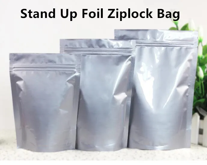 Retail 30PCS/LOT Large Size Aluminum Foil Ziplock Bag/ Stand up Zip Lock Food Packaging Bag Accept Customized
Retail 30PCS/LOT Large Size Aluminum Foil Ziplock Bag/ Stand up Zip Lock Food Packaging Bag Accept Customized