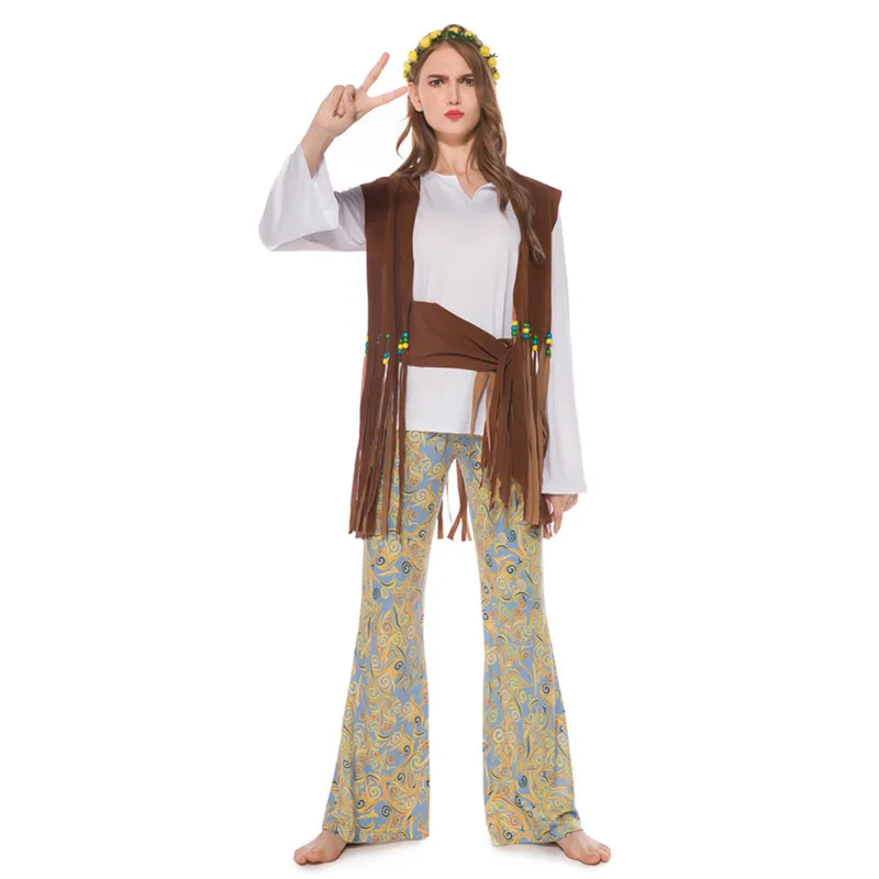 Adult Women's Retro 70s Hippie Disco Costumes Halloween Carnival Party Fancy Dress
Adult Women's Retro 70s Hippie Disco Costumes Halloween Carnival Party Fancy Dress