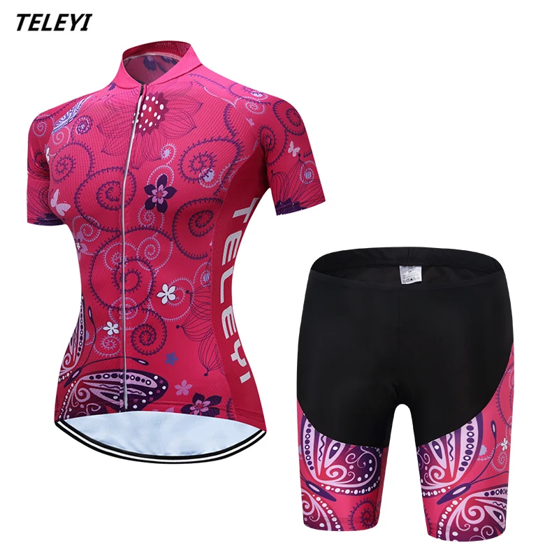 TELEYI Cycling Jersey Sets for Women roupa Ciclismo Bike Jersey clothing short sleeve mtb riding with Bib shorts Sportswear
TELEYI Cycling Jersey Sets for Women roupa Ciclismo Bike Jersey clothing short sleeve mtb riding with Bib shorts Sportswear