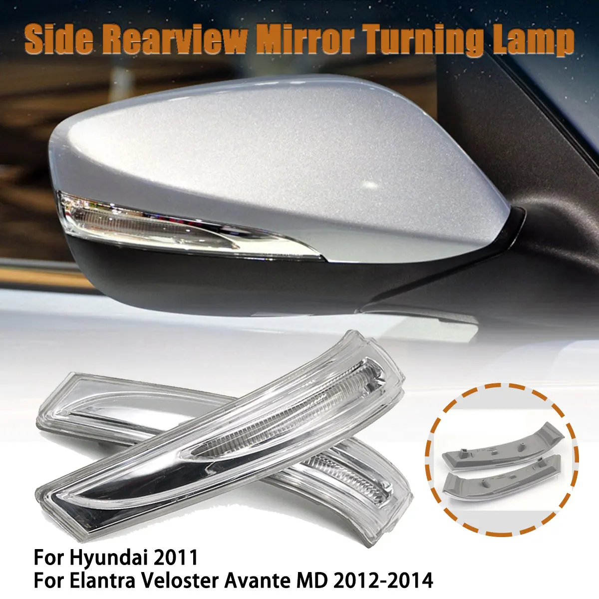 Rear View Rearview Side Mirror Glass Turn Signal Lamp Light For Hyundai 11+ Elantra Veloster Avante MD 2011 2012 2013 2014 2015
Rear View Rearview Side Mirror Glass Turn Signal Lamp Light For Hyundai 11+ Elantra Veloster Avante MD 2011 2012 2013 2014 2015