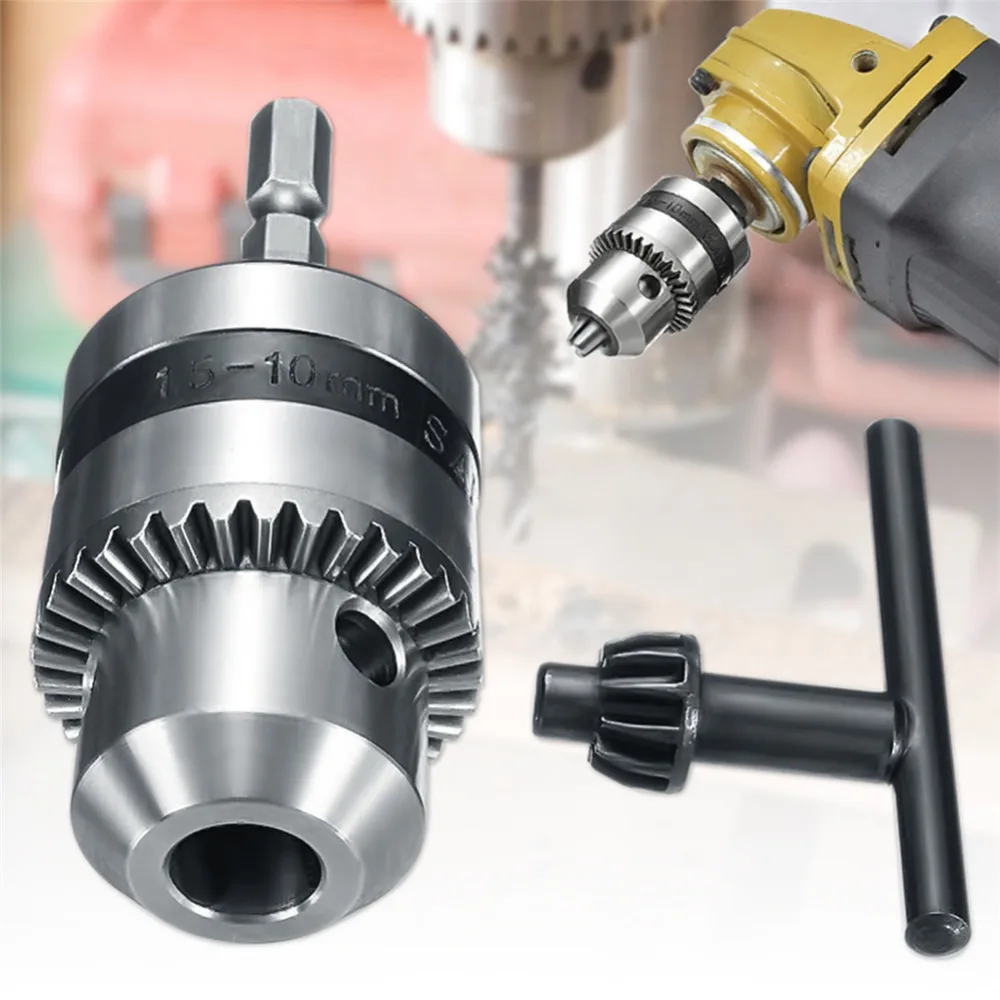 1.5-10MM Electric Drill Chuck Converter Hex Shank Key Adaptor With 1/4'' Hexagonal Handle
1.5-10MM Electric Drill Chuck Converter Hex Shank Key Adaptor With 1/4'' Hexagonal Handle