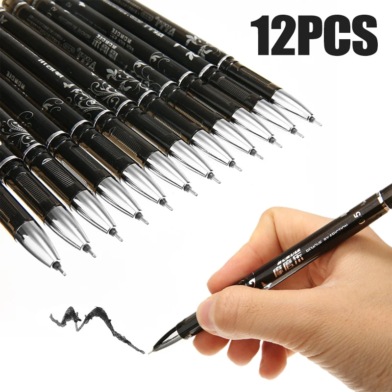 12Pcs Erasable Gel Pen 0.5mm Erasable Pens Black Gel Ink Pens Set School Students Stationery For Take Notes Edit Papers Mayitr
12Pcs Erasable Gel Pen 0.5mm Erasable Pens Black Gel Ink Pens Set School Students Stationery For Take Notes Edit Papers Mayitr