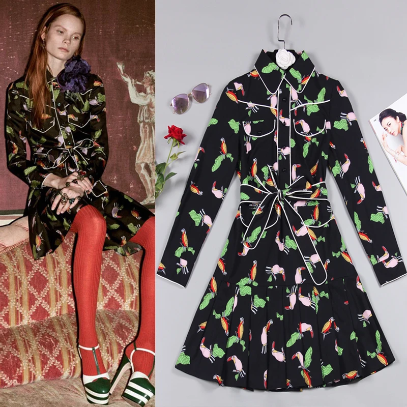S-4XL High Quality 2019 Summer and Autumn Brand New Comfortable Fabric Fashion Woodpecker Printed Bandwidth Loose Dress Women
S-4XL High Quality 2019 Summer and Autumn Brand New Comfortable Fabric Fashion Woodpecker Printed Bandwidth Loose Dress Women