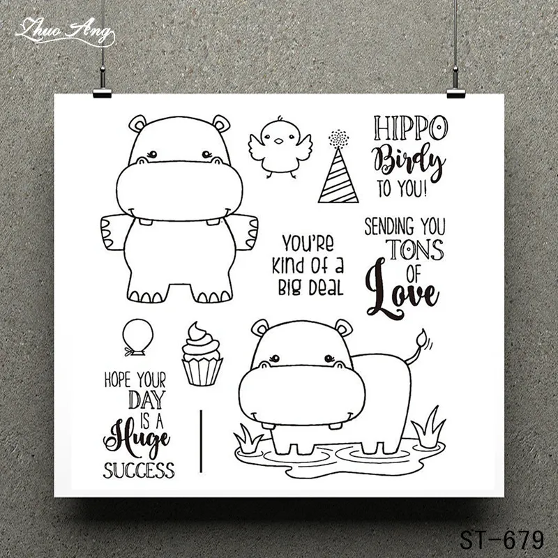 Cute Hippo and Words Clear Stamp for Scrapbooking Rubber Stamp Seal Paper Craft Clear Stamps Card Making
Cute Hippo and Words Clear Stamp for Scrapbooking Rubber Stamp Seal Paper Craft Clear Stamps Card Making