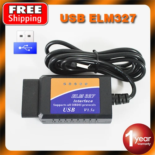 2014 новый ELM327 USB ELM 327 OBD2 / OBDII V1.5 автоматический диагностический интерфейс код