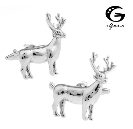 iGame Deer Cuff Links Silver Color Brass Material Lovely Deer Design Christmas Gift Free Shipping
iGame Deer Cuff Links Silver Color Brass Material Lovely Deer Design Christmas Gift Free Shipping