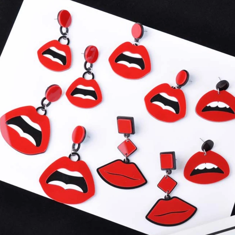 New 1 Pair Red Lips Punk Earrings Acrylic Exaggerated Earrings Trendy Personality Hip Hop Mouth Earring For Women Gifts on sale
New 1 Pair Red Lips Punk Earrings Acrylic Exaggerated Earrings Trendy Personality Hip Hop Mouth Earring For Women Gifts on sale